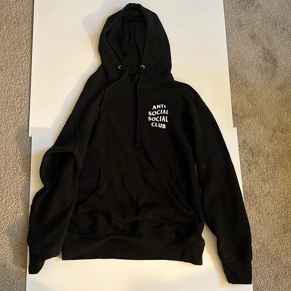Anti Social Social Club Black hoodie size M - Picture 1 of 2